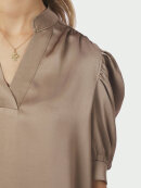 Neo Noir Bluse - Dark Taupe - Dame - Bluser - Neo Noir