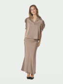 Neo Noir Bluse - Dark Taupe - Dame - Bluser - Neo Noir