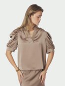 Neo Noir Bluse - Dark Taupe - Dame - Bluser - Neo Noir