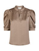 Neo Noir Bluse - Dark Taupe - Dame - Bluser - Neo Noir