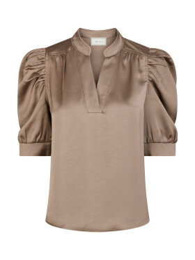 Neo Noir Bluse - Dark Taupe - Dame - Bluser - Neo Noir