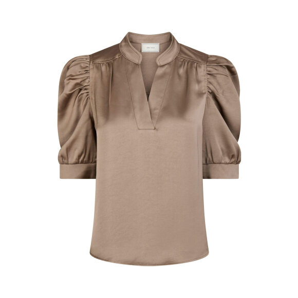 Neo Noir Bluse - Dark Taupe - Dame - Bluser - Neo Noir