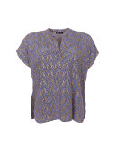 Black Colour Bluse - blå/mønster - Dame - Bluser - Black Colour