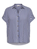 Only Carmakoma skjorte - blå/stribet - Overdele til Plus size - ONLY CarmaKoma