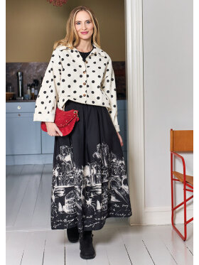 Black Colour Nederdel - sort/Print - Dame - Nederdele - Black Colour