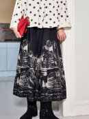 Black Colour Nederdel - sort/Print - Dame - Nederdele - Black Colour