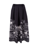 Black Colour Nederdel - sort/Print - Dame - Nederdele - Black Colour