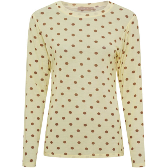 Marta Bluse - gul/dot - Dame - Bluser - MARTA