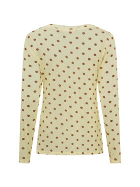 Marta Bluse - gul/dot - Dame - Bluser - MARTA