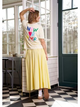 Marta T-shirt - gul/hvid - Dame - T-shirts - MARTA