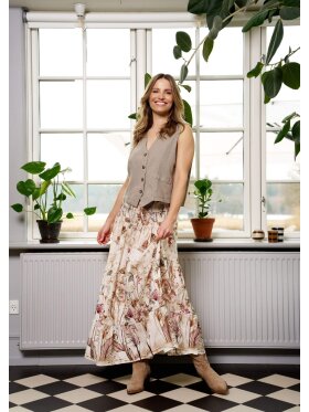 Marta Nederdel - beige/blomster - Dame - Nederdele - MARTA