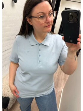 Brandtex polo - lyseblå - Dame - T-shirts - Brandtex