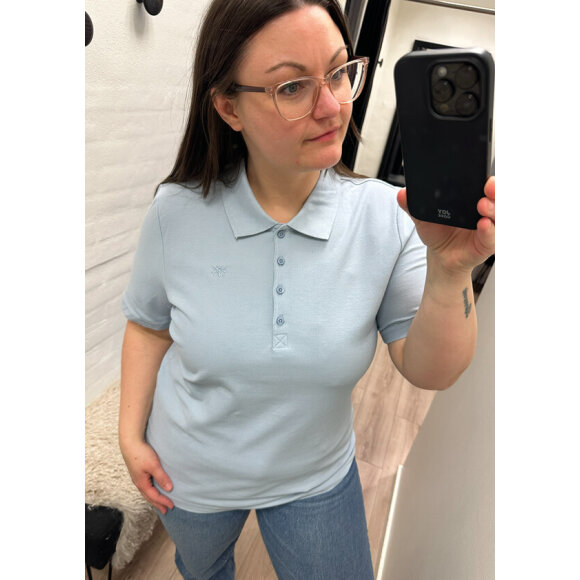 Brandtex polo - lyseblå - Dame - T-shirts - Brandtex