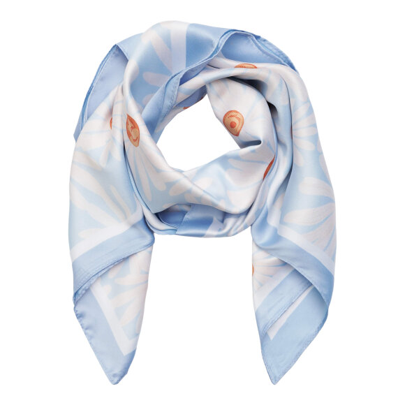 Marta Tørklæde - lyseblå/marguerit - Tørklæder - MARTA