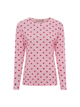 Marta Bluse - lyserød/dot - Dame - Bluser - MARTA