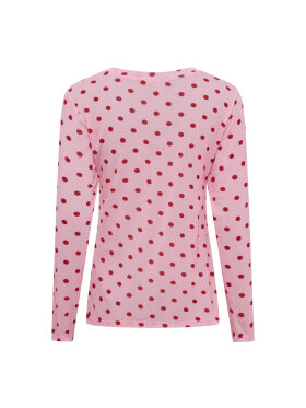 Marta Bluse - lyserød/dot - Dame - Bluser - MARTA