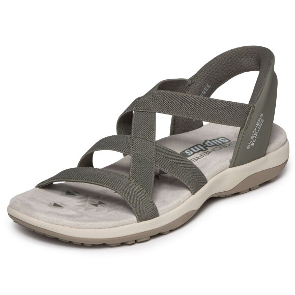 Skechers sandal - oliven - Slip-ins  - Dame - Sandaler - Skechers