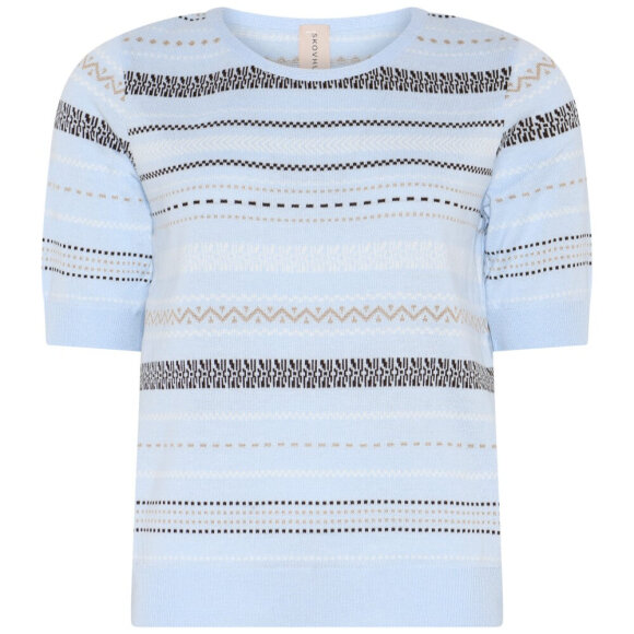 Skovhuus strik - blå mix - Lækre striktrøjer til kvinder - Skovhuus