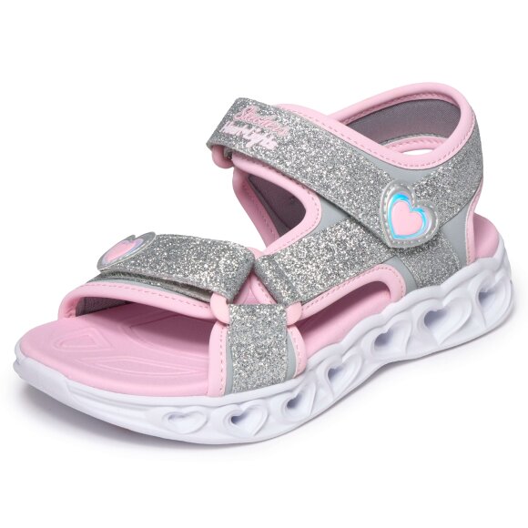 Skechers sandal - sølv/pink - Børn - Sandaler - Skechers