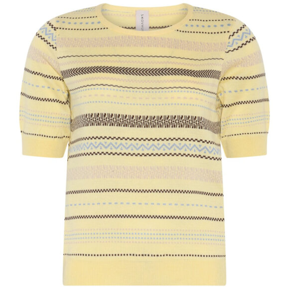 Skovhuus strik - gul mix - Lækre striktrøjer til kvinder - Skovhuus