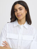 Fransa skjorte - hvid/brodering - Skjorter til kvinder - FRANSA