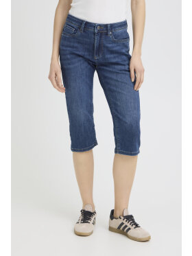 Pulz Capri - medium blå - Dame - Shorts & Knickers - PULZ Jeans