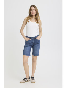 Pulz shorts - medium blå - Dame - Shorts & Knickers - PULZ Jeans