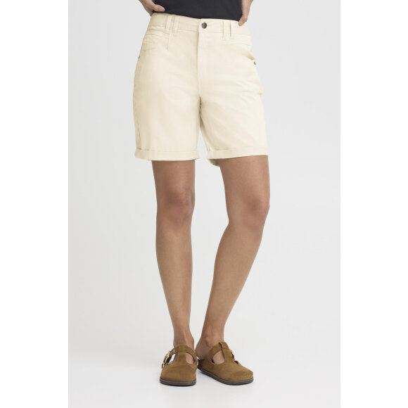 Pulz Shorts - lys sand - Dame - Shorts & Knickers - PULZ Jeans