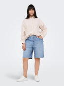 Only Carmakoma shorts - light blue denim  - Plus size bukser til kvinder - ONLY CarmaKoma