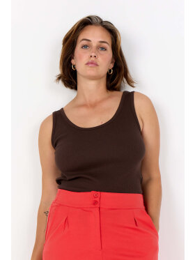 Wasabiconcept top - brun - Overdele til Plus size - Wasabiconcept