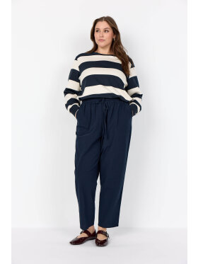 Wasabiconcept bukser - marine - Plus size bukser til kvinder - Wasabiconcept