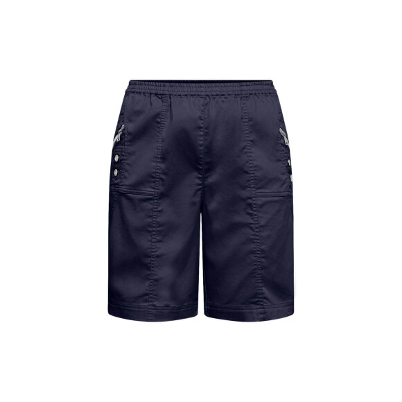 Wasabiconcept shorts - marine - Plus size bukser til kvinder - Wasabiconcept