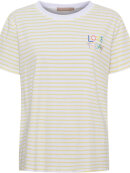 Marta T-shirt - gul/hvid - Dame - T-shirts - MARTA