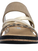 Rieker sandal - beige kombi/leo - Dame - Sandaler - Rieker