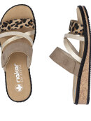 Rieker sandal - beige kombi/leo - Dame - Sandaler - Rieker