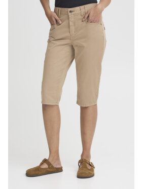 Pulz Capri bukser - Camel - Dame - Shorts & Knickers - PULZ Jeans