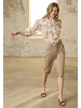Pulz Capri bukser - Camel - Dame - Shorts & Knickers - PULZ Jeans