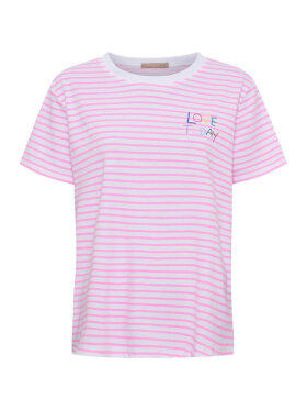 Marta T-Shirt - pink/hvid - Dame - T-shirts - MARTA