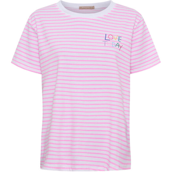 Marta T-Shirt - pink/hvid - Dame - T-shirts - MARTA