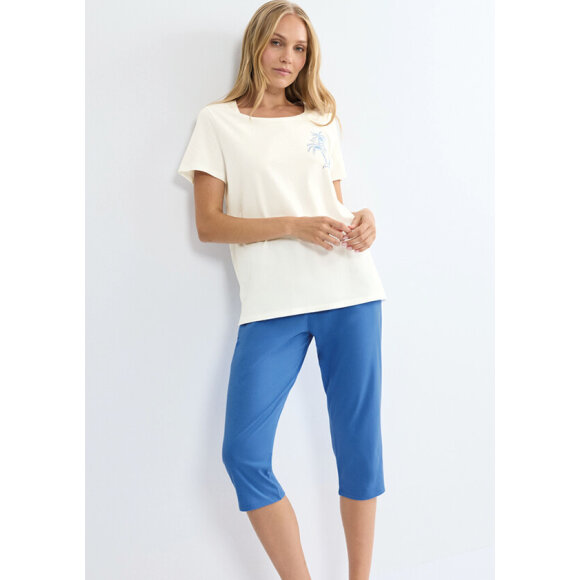 Triumph Natsæt - hvid/blå - Nattøj og Morgenkåber - Triumph