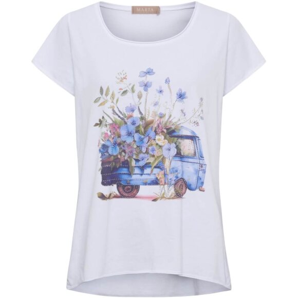 Marta Lyseblå - Bus/blå - Dame - T-shirts - MARTA
