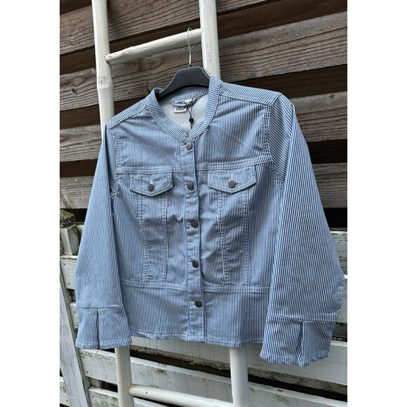 2-biz jakke - blå/stribet - Jakker & frakker til dame - stort udvalg - 2-Biz