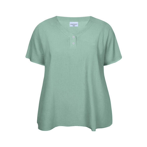 Zhenzi bluse - grøn - Overdele til Plus size - Zhenzi