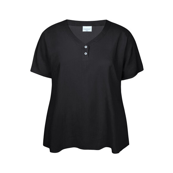 Zhenzi bluse - sort - Overdele til Plus size - Zhenzi