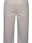 Zhenzi piratbuks - Brun/Stribet - Plus size bukser til kvinder - Zhenzi