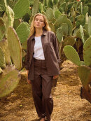 Wasabiconcept skjorte - brun - Overdele til Plus size - Wasabiconcept