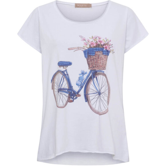 Marta T-Shirt - Bike/Lyseblå  - Dame - T-shirts - MARTA