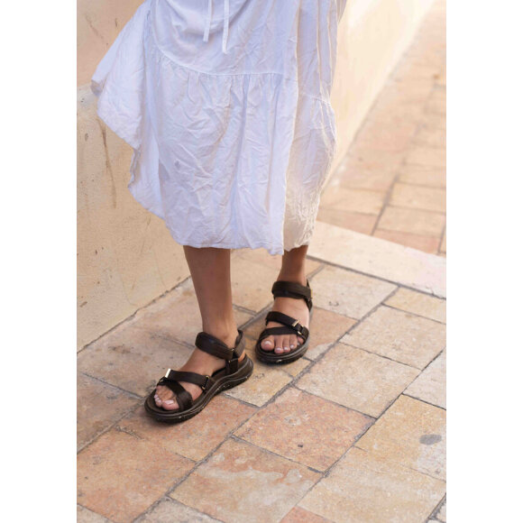 Woden sandal - Solvej - brun - Dame - Sandaler - Woden