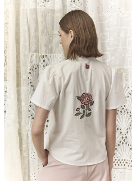 Love & Divine Skjorte - hvid/brodering - Skjorter til kvinder - love & divine