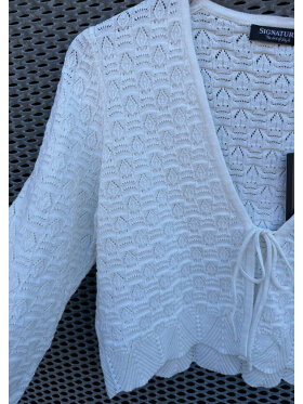 Signature bolero - off white - Lækre striktrøjer til kvinder - Signature